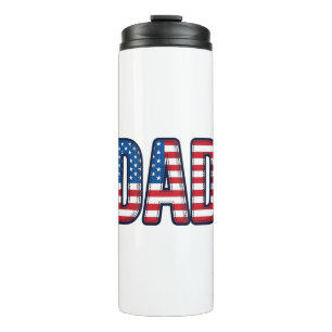 Patriotisches VATER-Vektor-Shirt-Design_1 Thermosbecher
