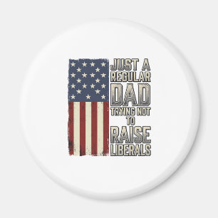 Patriotisches Vater Vintage-Flagge-Zitat-Shirt-Des Magnet