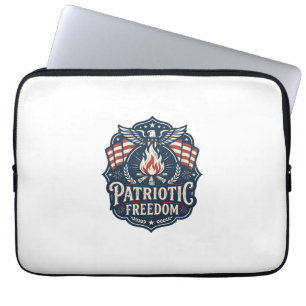 Patriotisches Vektorgrafik-T-Shirt zur Bonfire Nig Laptopschutzhülle