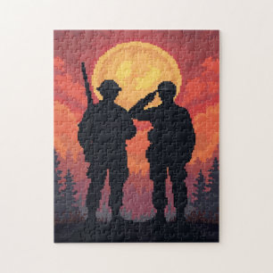 Patriotisches Versteckbild-Mosaik-Aktivitätsspiel Puzzle