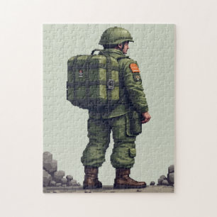Patriotisches Versteckbild-Mosaik-Aktivitätsspiel Puzzle