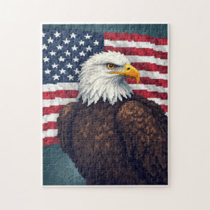 Patriotisches Versteckbild-Mosaik-Aktivitätsspiel Puzzle