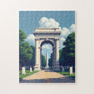 Patriotisches verstecktes Bild-Mosaik-Aktivitätssp Puzzle