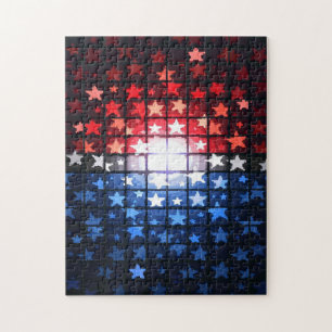 Patriotisches Verstecktes-Bild-Mosaik-Aktivitätssp Puzzle