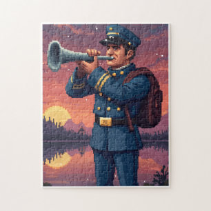 Patriotisches verstecktes Bild-Mosaik-Aktivitätssp Puzzle