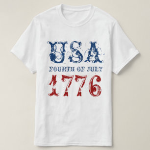 Patriotisches Vintage 4. Juli 1776 T-Shirt