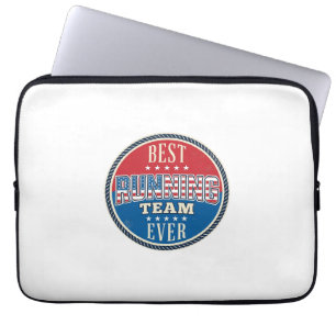 Patriotisches Vintage-Abzeichen-Design für Lauftea Laptopschutzhülle