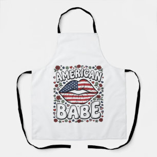 Patriotisches Vintage-Design für amerikanische Bab Schürze