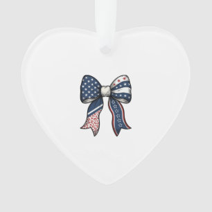 Patriotisches Vintage-graviertes Bogen-Vektor-Desi Ornament