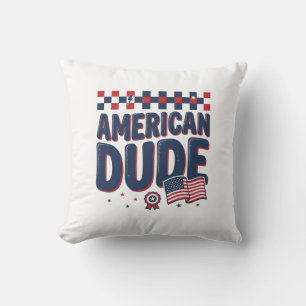 Patriotisches Vintage-Shirt-Design für amerikanisc Kissen
