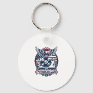 Patriotisches Vinyl-Sammler Vektorgrafik T-Shirt Schlüsselanhänger