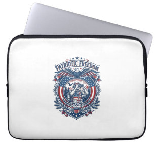 Patriotisches Vogelbeobachter-Vektorgrafik-T-Shirt Laptopschutzhülle
