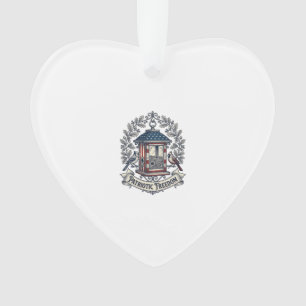 Patriotisches Vogelhäuschen-Vektorgrafik-T-Shirt_ Ornament