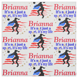 PATRIOTISCHES VOLLEYBALLLEBEN PERSONALISIERT FABRI STOFF