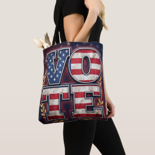 Patriotisches VOTE American Flag Typografie Design