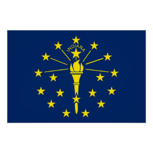 Patriotisches Wandplakat mit der Flagge von Indian Poster