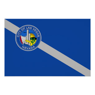 Patriotisches Wandplakat mit Fahne von Las Vegas Poster