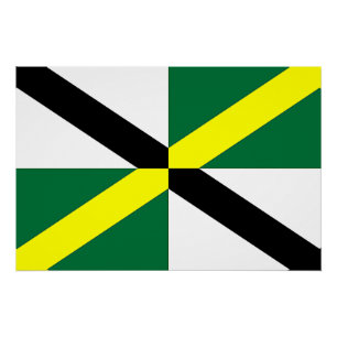 Patriotisches Wandplakat mit Fahne von Monterey Poster