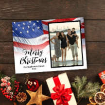 Patriotisches Waving American Flag Weihnachtsfest-