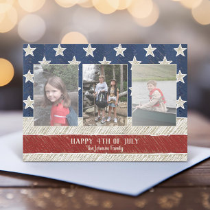 Patriotisches Weihnachten 3 Foto Amerikanische Fla