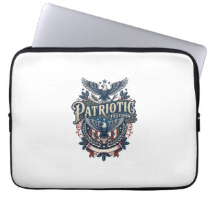 Patriotisches Weihnachten Vektorgrafik T-Shirt (2) Laptopschutzhülle