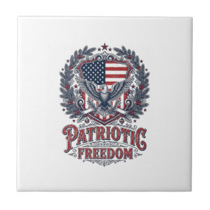 Patriotisches Weihnachten Vektorgrafik T-Shirt Fliese
