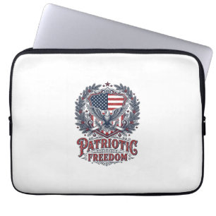 Patriotisches Weihnachten Vektorgrafik T-Shirt Laptopschutzhülle
