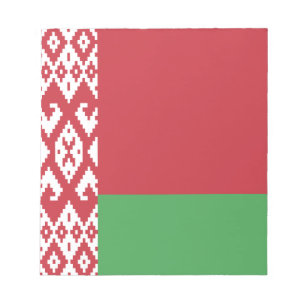 Patriotisches weißrussisches Flag Notepad Notizblock