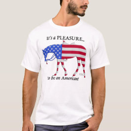 Patriotisches Western-Vergnügens-Pferd T-Shirt