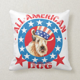 Patriotisches Wheaten Kissen