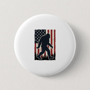 Patriotisches Wildnis-Kreatur Vintage-Flagge Vekto Button