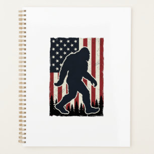 Patriotisches Wildnis-Kreatur Vintage-Flagge Vekto Planer