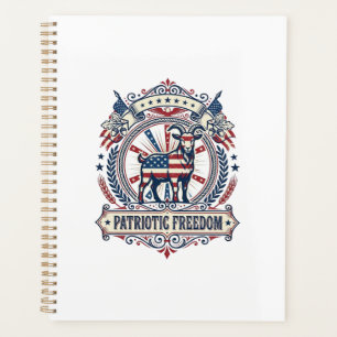 Patriotisches Ziegenfarm-Vektorgrafik-T-Shirt_1 Planer