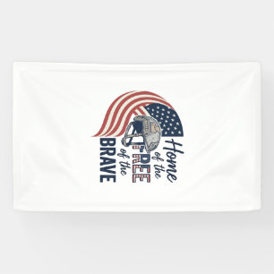 Patriotisches Zuhause der Freien Tapfere Helm Shir Banner