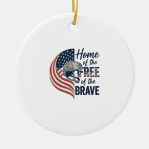 Patriotisches Zuhause des Freien Tapferen Helms He Keramik Ornament