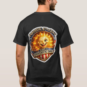 Patriotisches Zwinkern Sohn vierter Juli-Feier b T-Shirt