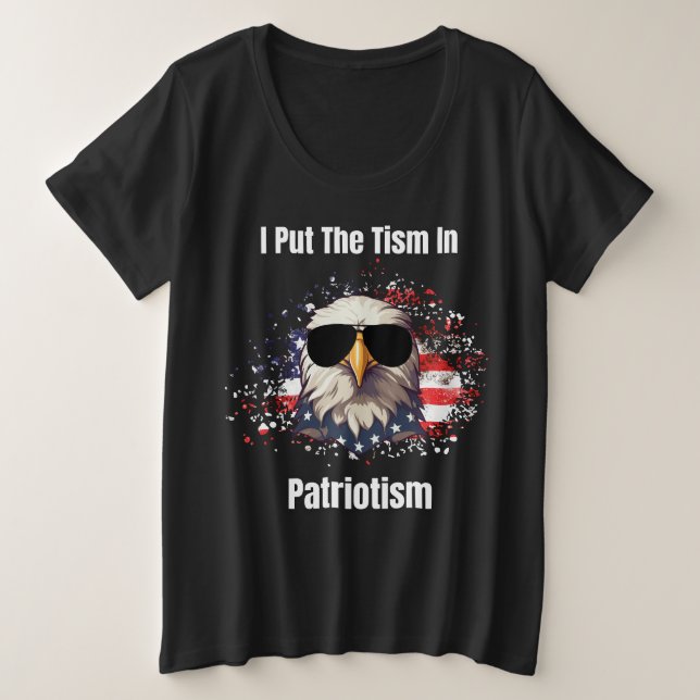Patriotismus Große Größe T-Shirt (Design vorne)