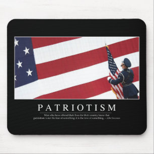 Patriotismus: inspirierendes Zitat Mousepad