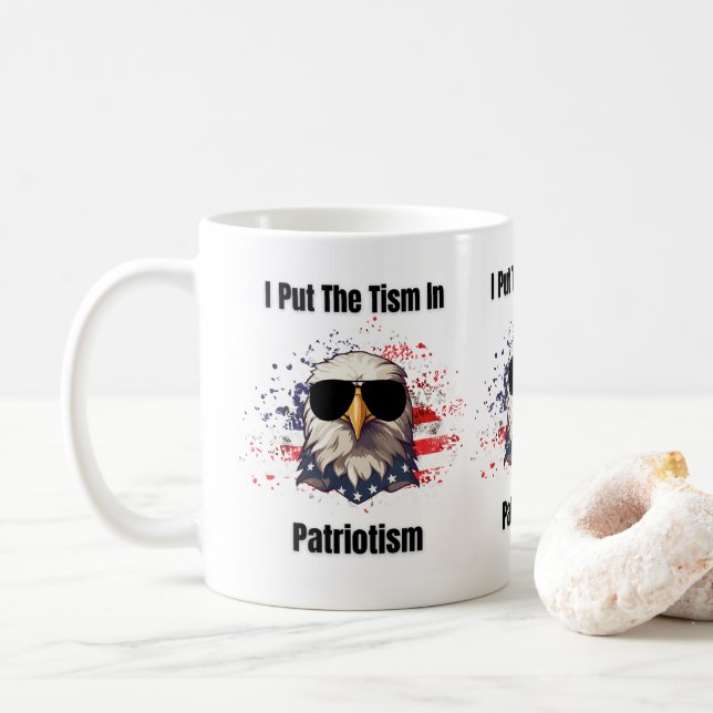Patriotismus Kaffeetasse (Mit Donut)