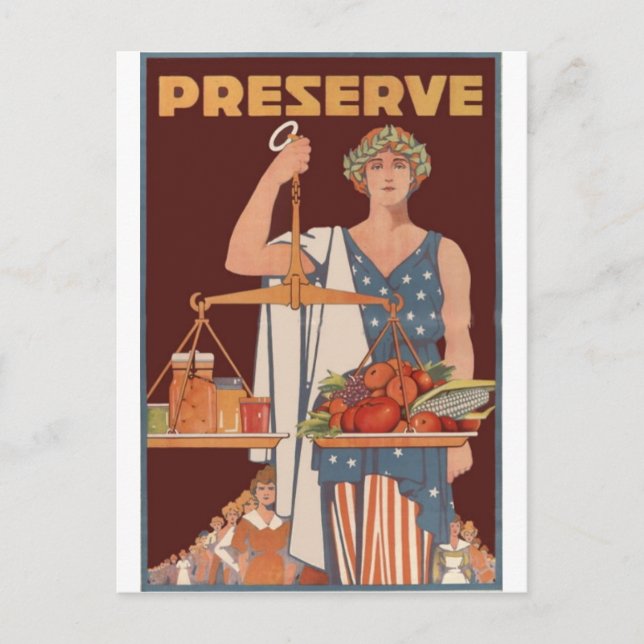 Patriotismus-Poster des Zweiten Weltkriegs - Garte Postkarte (Vorderseite)