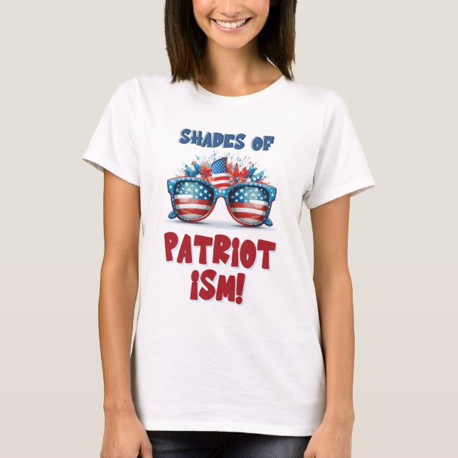 Patriotismus schürt den amerikanischen Geist T-Shirt (Vorderseite)