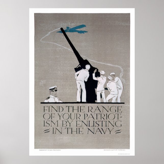 Patriotismus zeigen - Marine auffordern (US02313) Poster (Vorne)