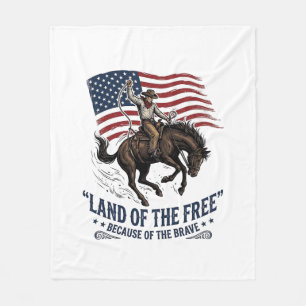 Patriots Cowboy Land der Freien Western Hemd De Fleecedecke