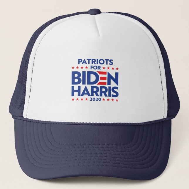PATRIOTS FÜR BIDEN HARRIS TRUCKERKAPPE (Vorderseite)