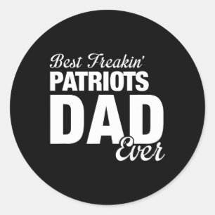 Patriots Jefferson Landkreis Best Freakin' Vater E Runder Aufkleber