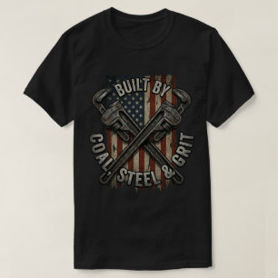 Patriots Kohle Stahl Grit Labor Day Schraubenschlü T-Shirt