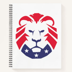 Patriots-Löwe Notizbuch