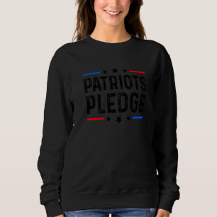 Patriots Pledge Vintage US-amerikanische Flagge US Sweatshirt