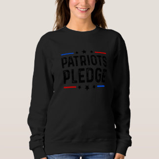 Patriots Pledge Vintage US-amerikanische Flagge US Sweatshirt