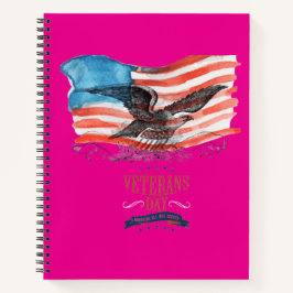 Patriots remembered hot pink notizbuch